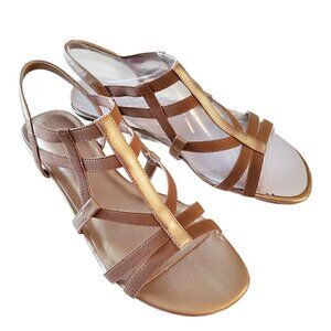 Naturalizer Joanie Gold Sandalas, Woman's Sandals, Ladies Sandals NIB